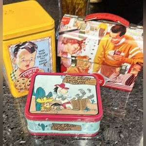 Vintage tins set of 3 lunch box set Coca Cola toll house